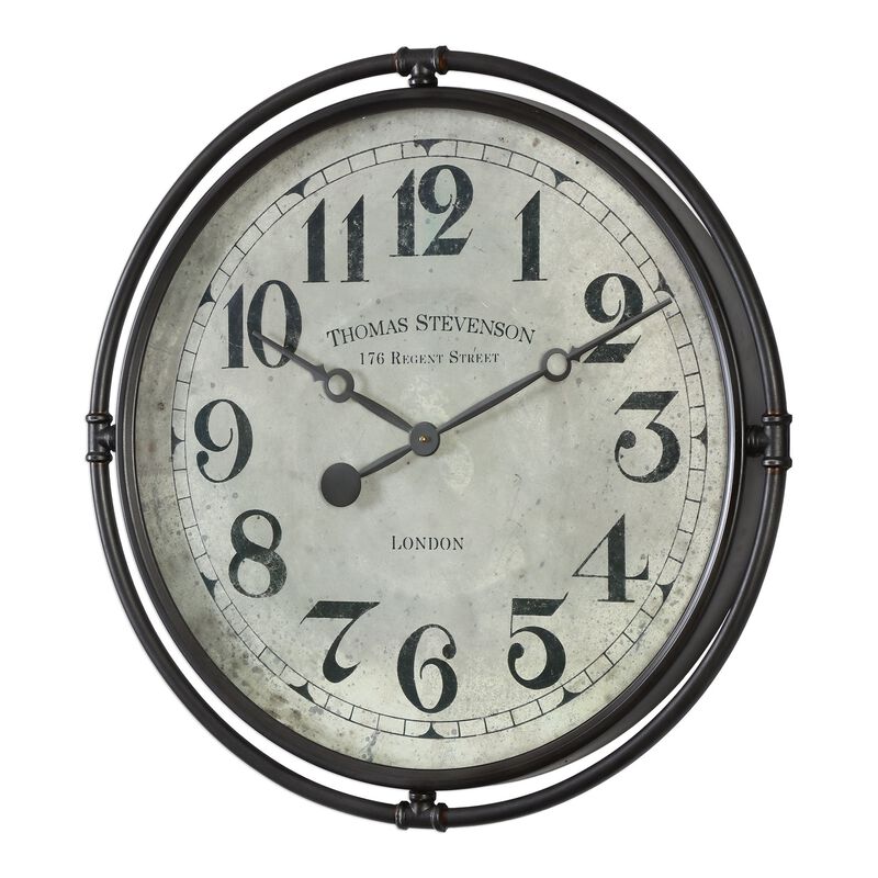 Uttermost Nakul Industrial Wall Clock 